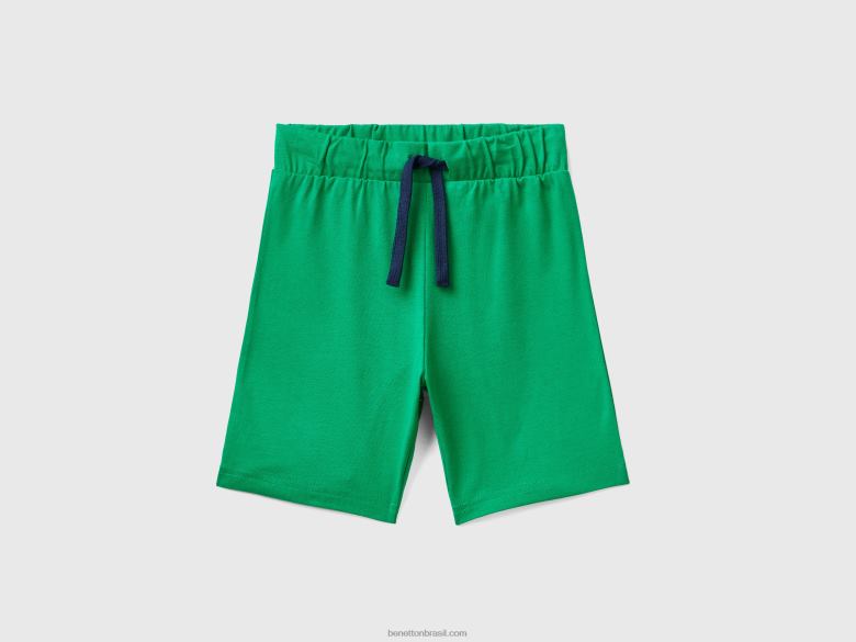crianças bermudas em jersey Benetton R8L4P2367 verde