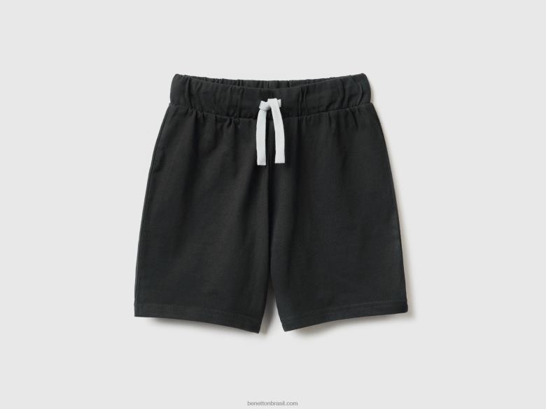 crianças bermudas em jersey Benetton R8L4P2388 preto