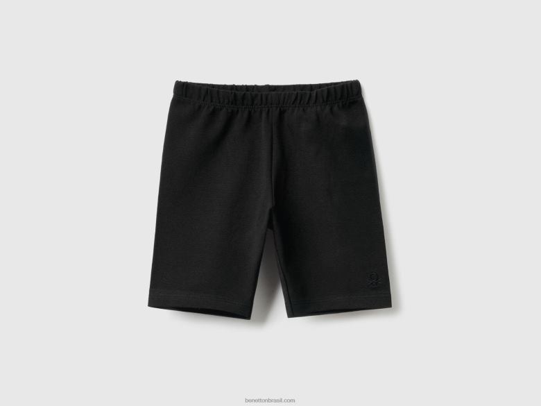 crianças bermuda de ciclismo Benetton R8L4P3044 preto