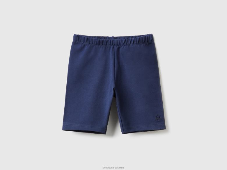crianças bermuda de ciclismo Benetton R8L4P5698 azul escuro