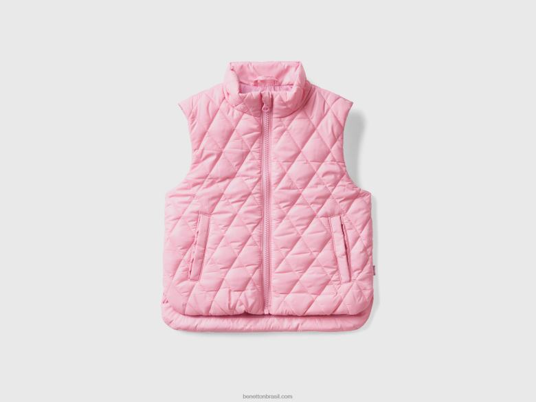 crianças colete acolchoado "rain defender" Benetton R8L4P5539 rosa