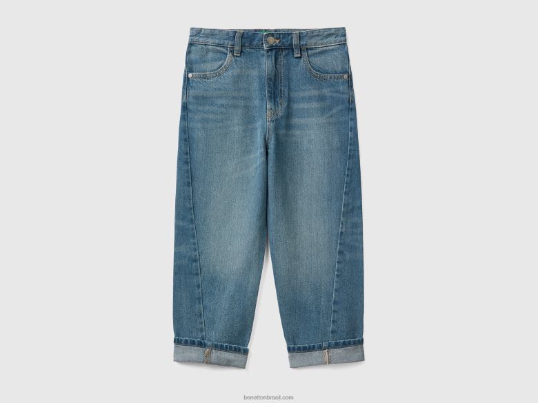 crianças jeans despojados Benetton R8L4P4930 azul