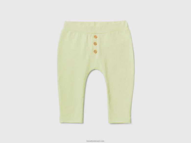 crianças leggings estampadas de algodão Benetton R8L4P3268 Lima