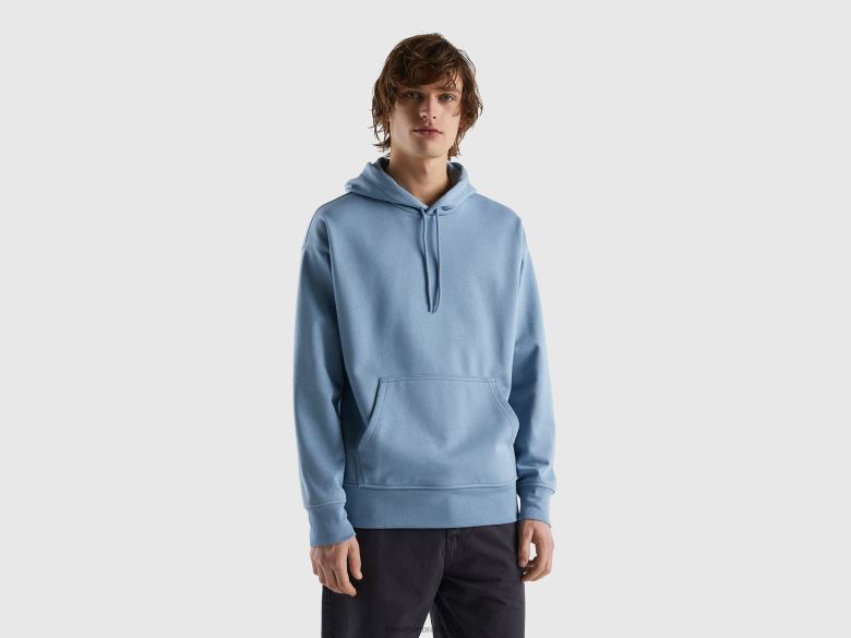 homens moletom estampado Benetton R8L4P1315 força aérea azul