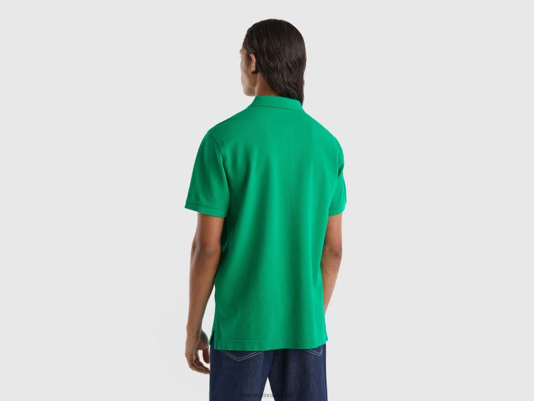 homens polo regular fit verde Benetton R8L4P1409 verde