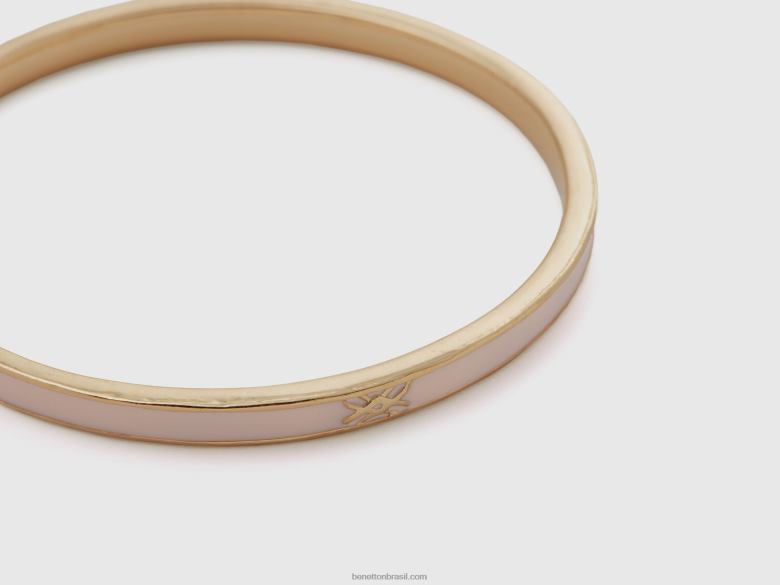 mulheres bracelete fino rosa claro Benetton R8L4P770 Rosa suave