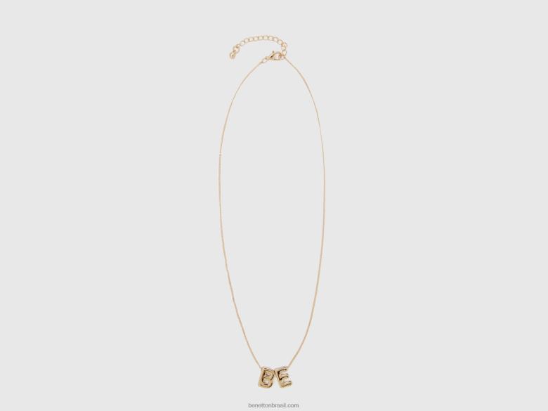 mulheres colar de ouro Benetton R8L4P864 ouro