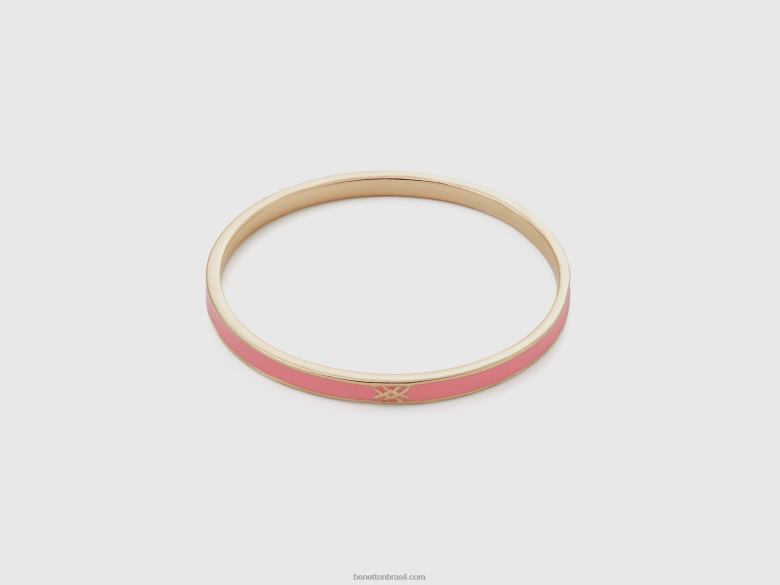 mulheres pulseira rosa fina Benetton R8L4P753 rosa