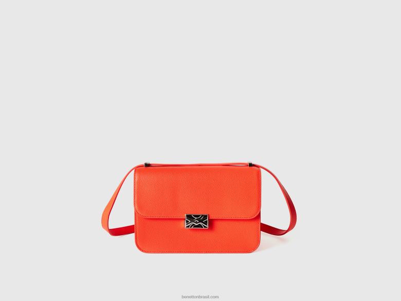 mulheres bolsa laranja grande Benetton R8L4P782 laranja