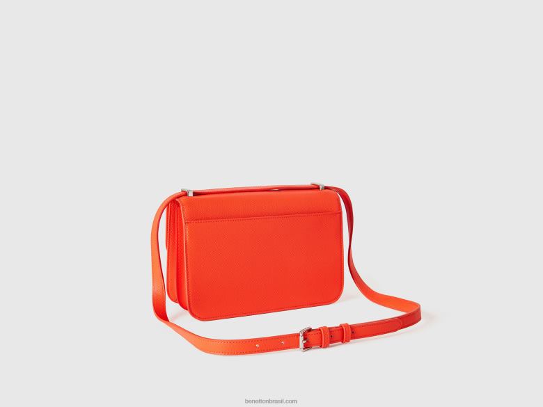 mulheres bolsa laranja grande Benetton R8L4P782 laranja