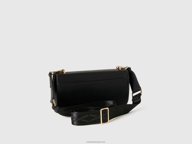 mulheres bolsa ser preta média Benetton R8L4P1548 preto