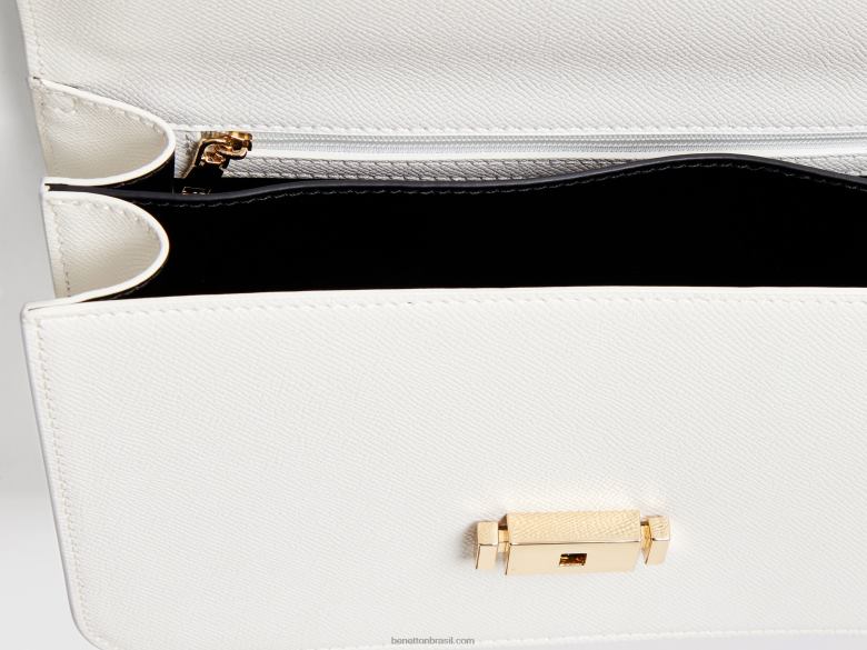 mulheres grande saco branco ser Benetton R8L4P1554 branco