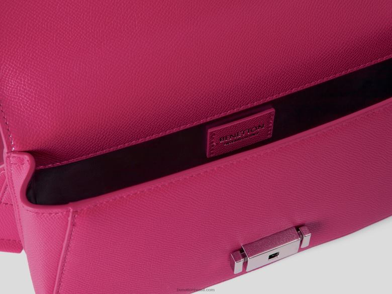 mulheres saco de ciclâmen médio Benetton R8L4P1532 ciclâmen