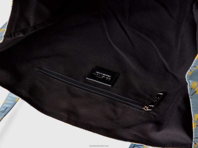 mulheres saco de compras de cereja azul celeste Benetton R8L4P802 céu azul