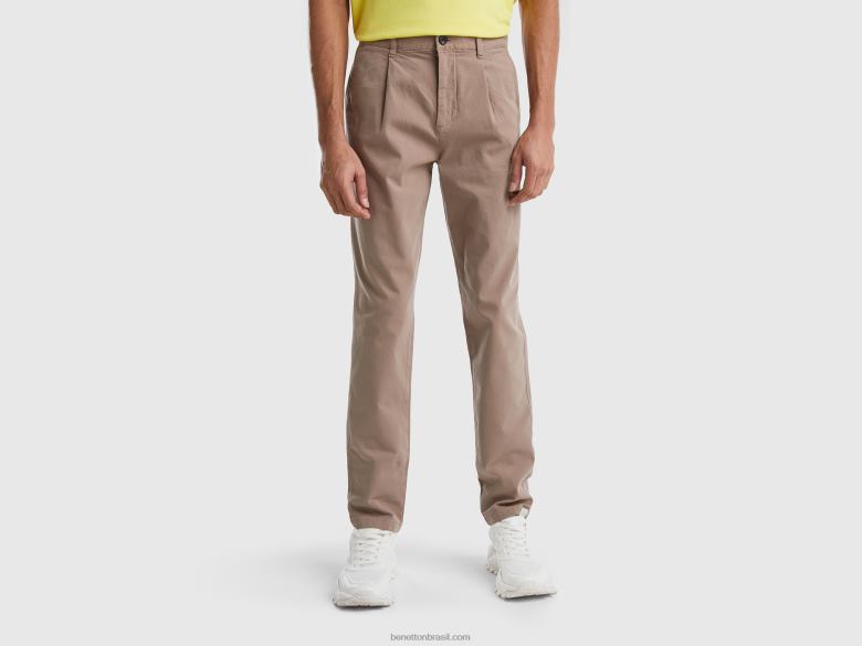 mulheres calças de brim justas Benetton R8L4P1422 pomba cinza