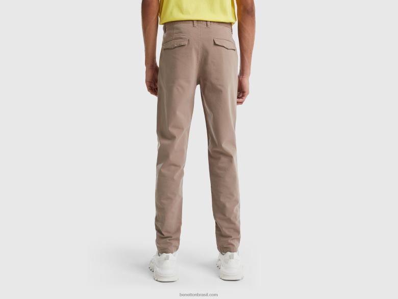 mulheres calças de brim justas Benetton R8L4P1422 pomba cinza