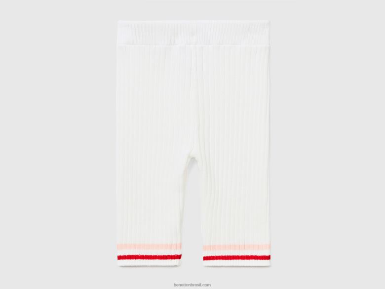 mulheres bermuda de ciclismo branca Benetton R8L4P604 branco