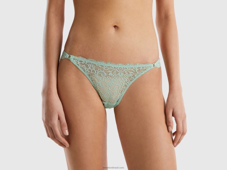 mulheres cueca brasileira em renda Benetton R8L4P4233 verde