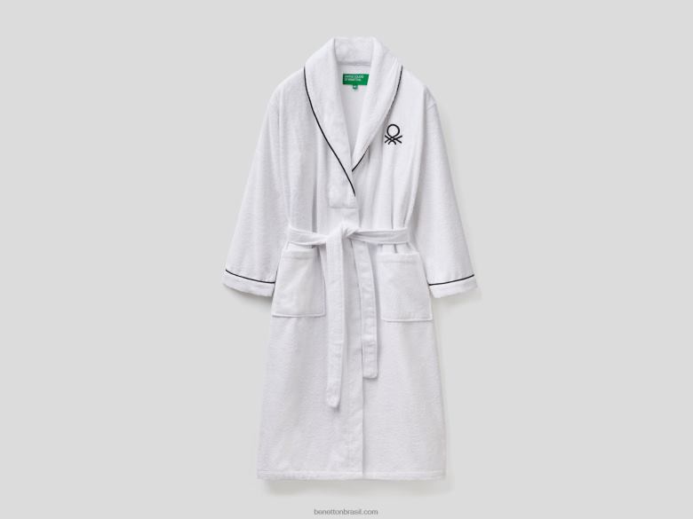 roupão felpudo Benetton R8L4P3356 branco