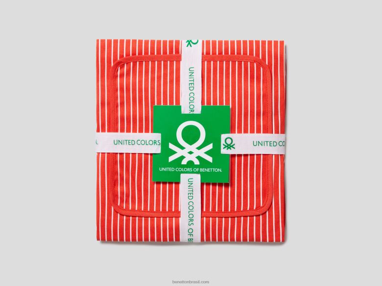 conjunto de avental, pega panela e luva de forno Benetton R8L4P3386 vermelho