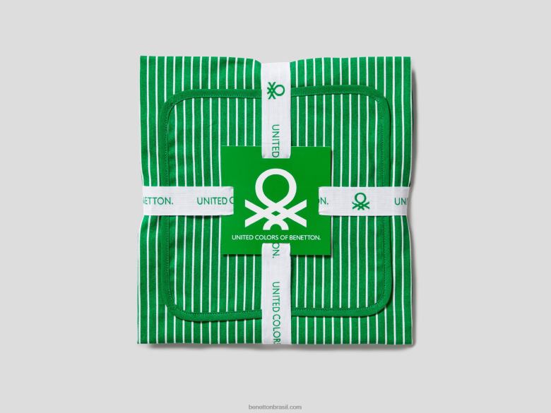 conjunto de avental, pega panela e luva de forno Benetton R8L4P6031 verde