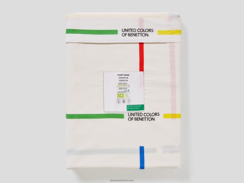 capa de edredom 155x210 cm e fronha Benetton R8L4P3335 amarelo