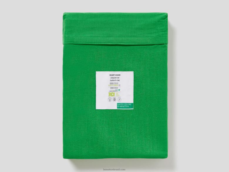 capa de edredom 210x230 cm e duas fronhas Benetton R8L4P3345 verde