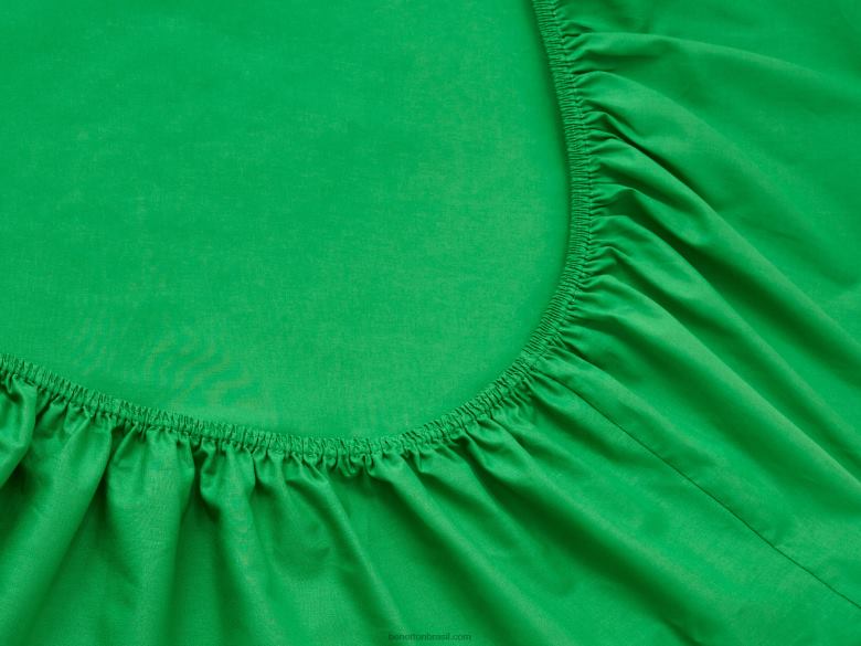 jogo de lençol 210x270 cm Benetton R8L4P3362 verde