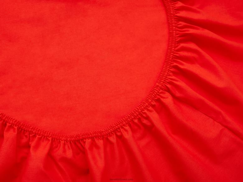 jogo de lençol 260x290 cm Benetton R8L4P6001 vermelho
